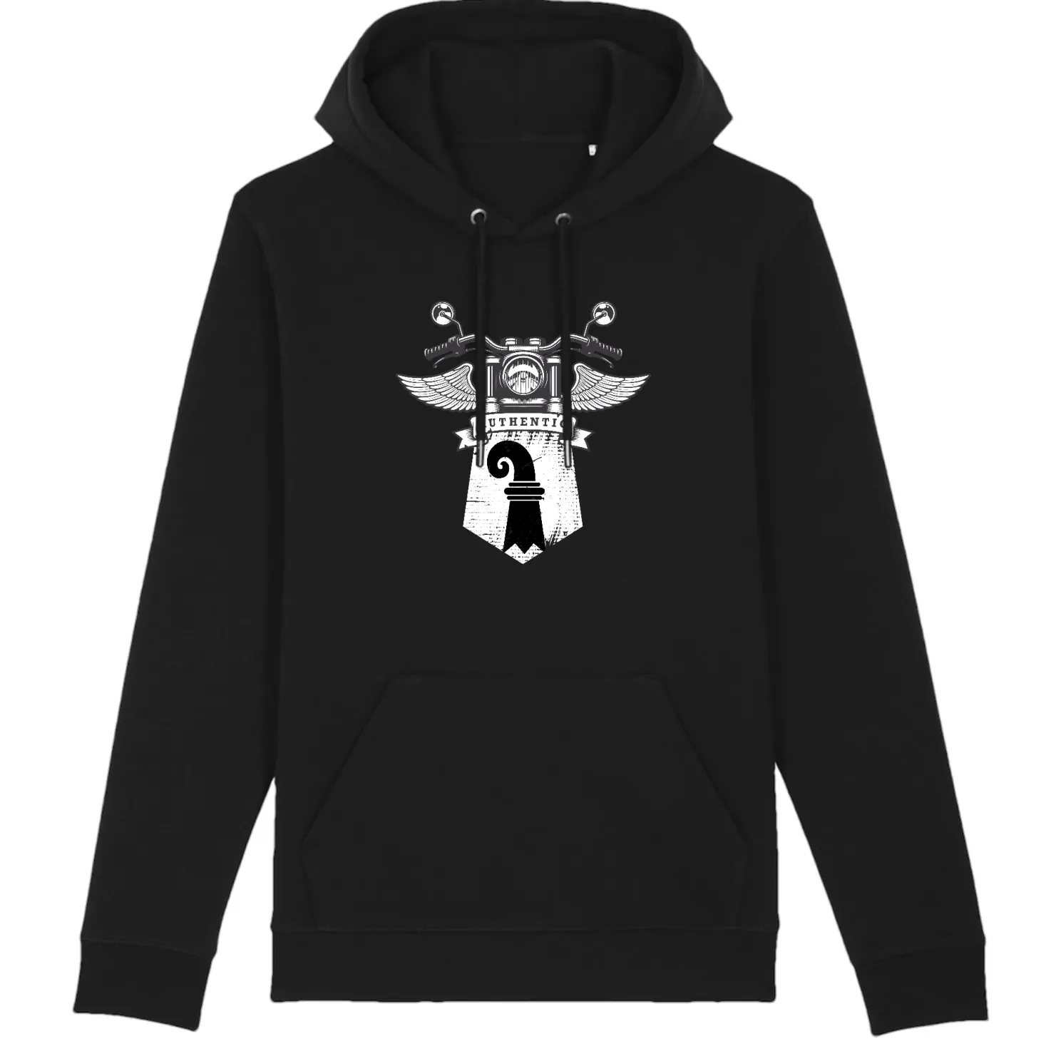 Bio-Premium-Hoodie | Motorrad Basel-Stadt