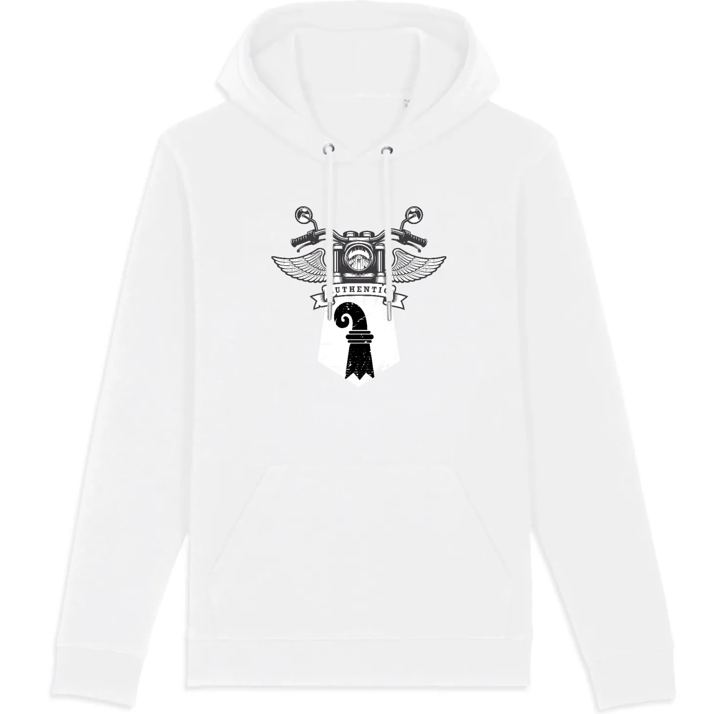 Bio-Premium-Hoodie | Motorrad Basel-Stadt