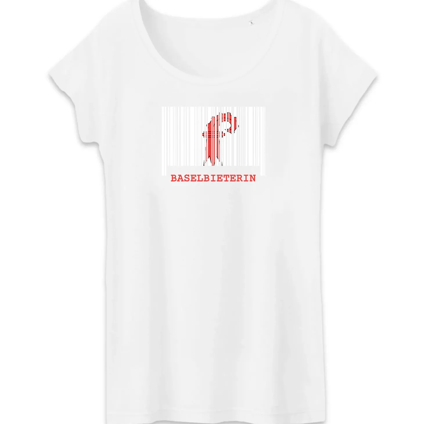 Bio-T-Shirt Frau | Baselbieterin-Barcode