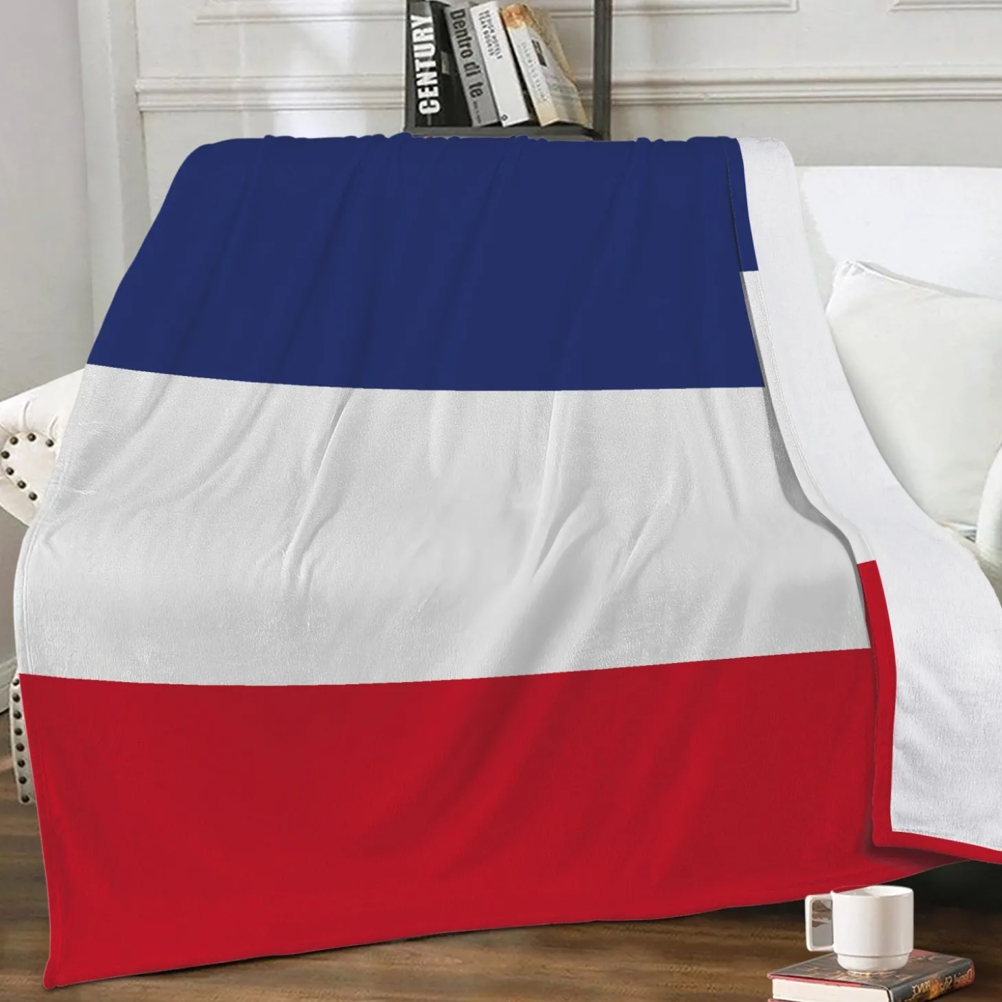 Fleecedecke Frankreich Flagge