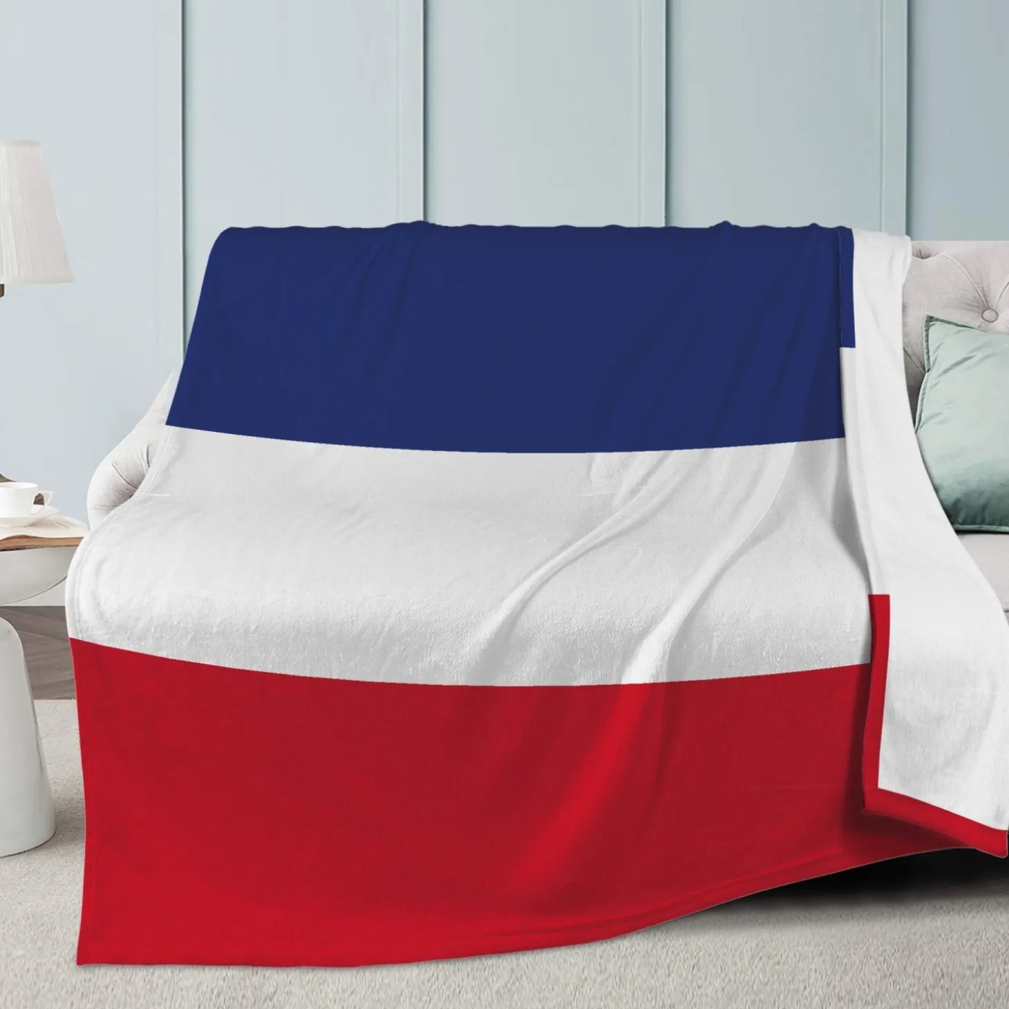 Fleecedecke Frankreich Flagge
