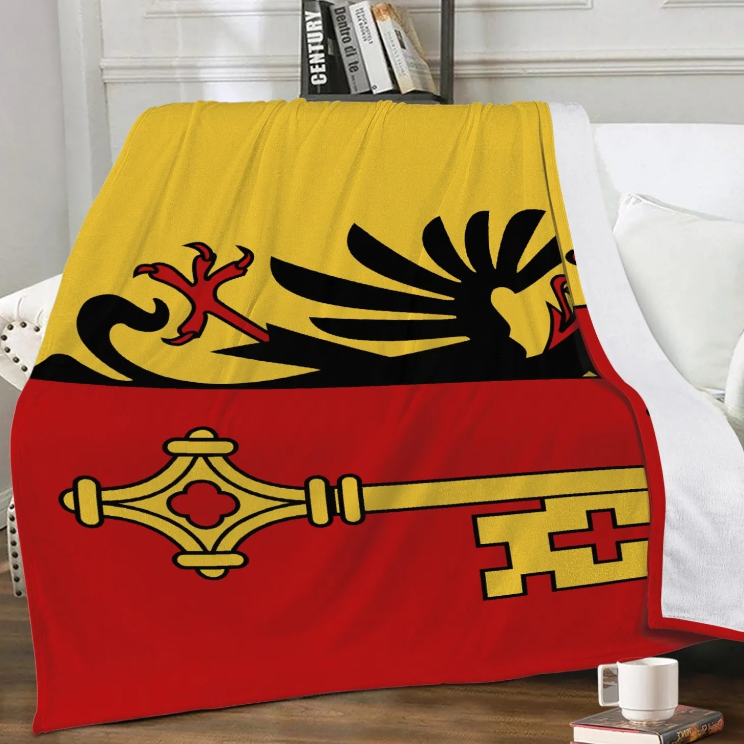Fleecedecke Genf Flagge