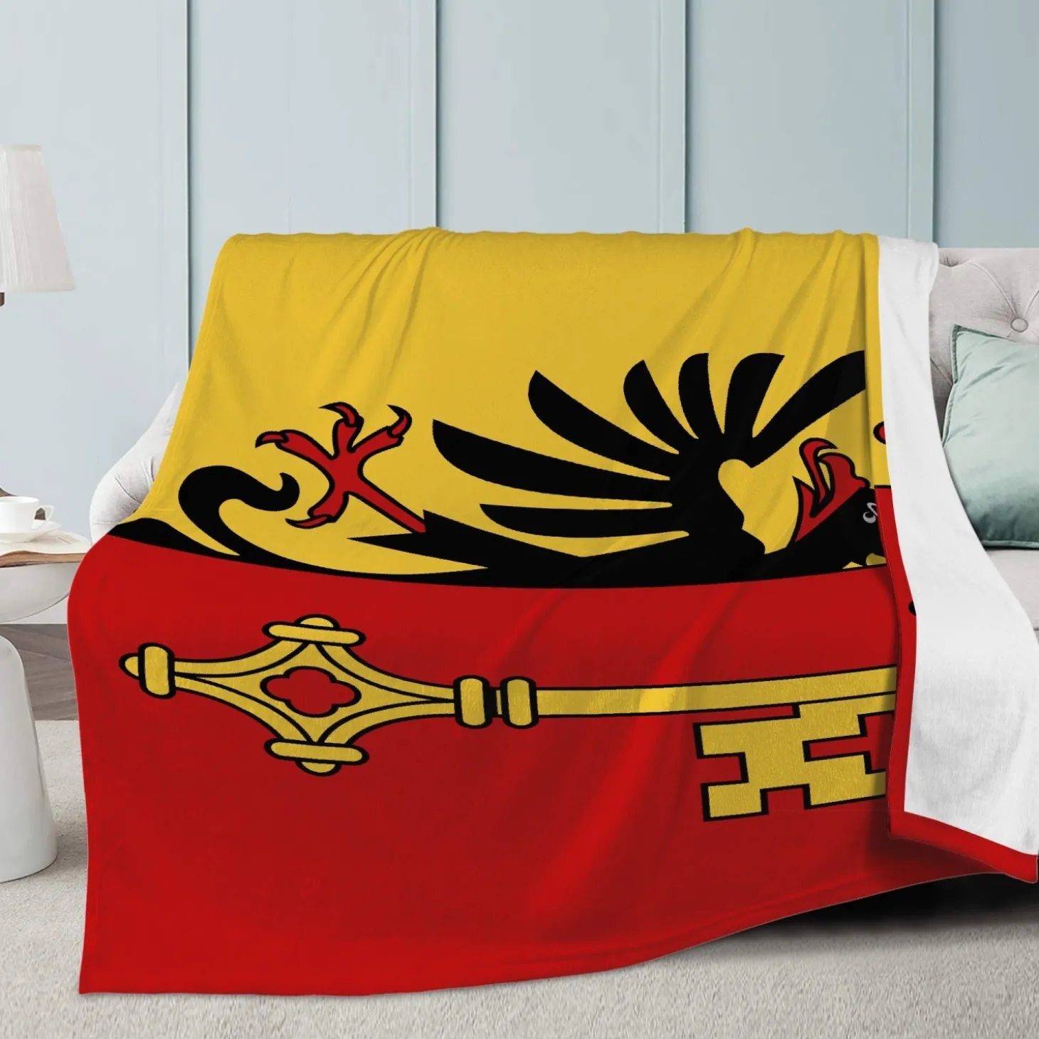 Fleecedecke Genf Flagge
