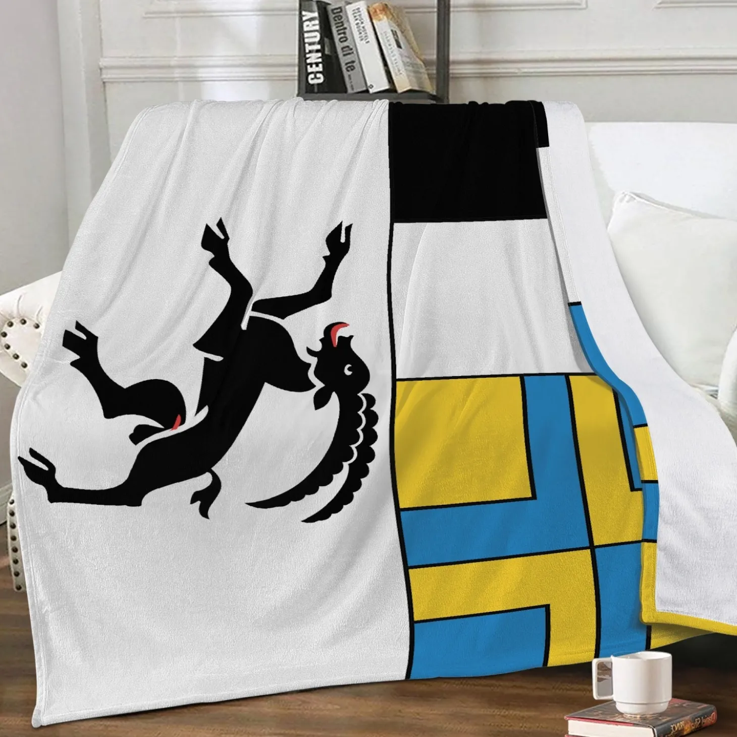 Fleecedecke Graubünden Flagge