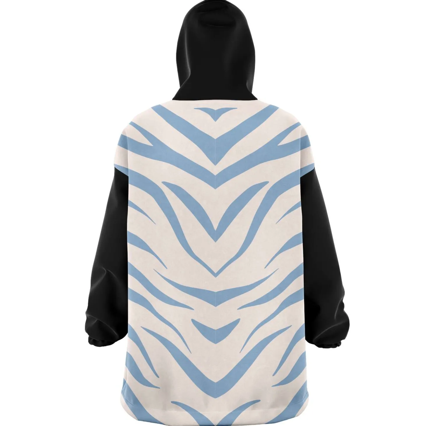 Gemütlicher Hoodie | blaues Zebra