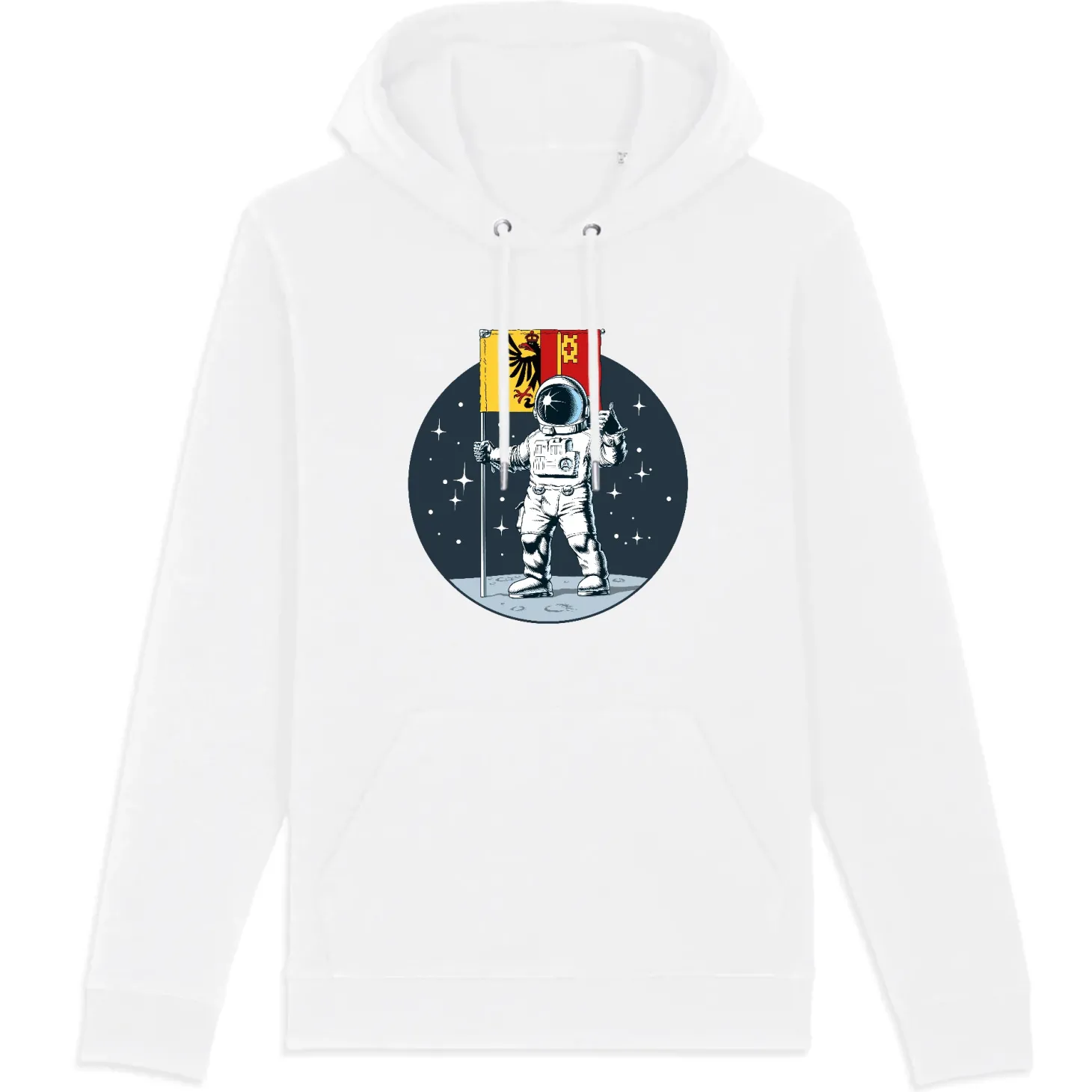Geneva to the Moon Hoodie – Premium Bio-Hoodie