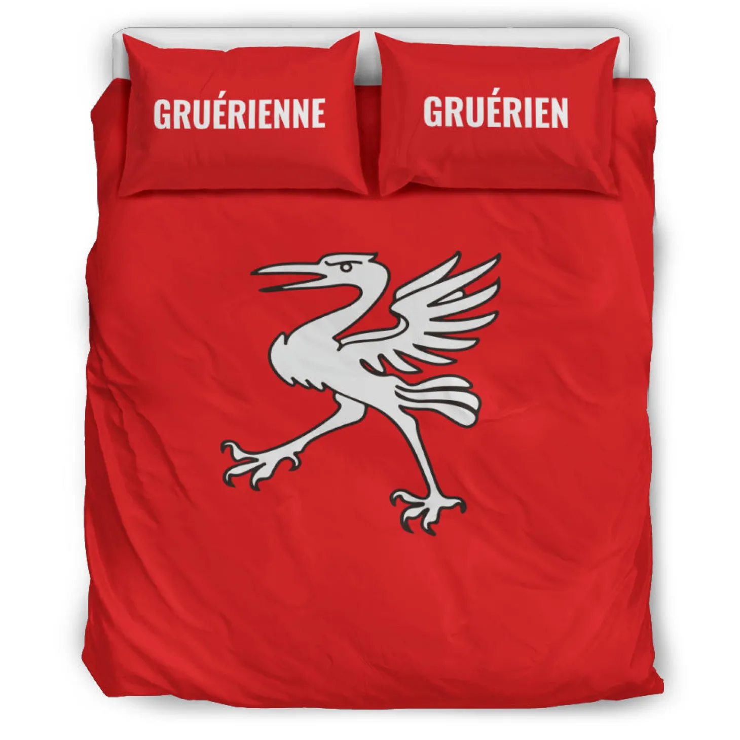 Gruérienne / Gruérien Bettbezug + Kissenbezüge