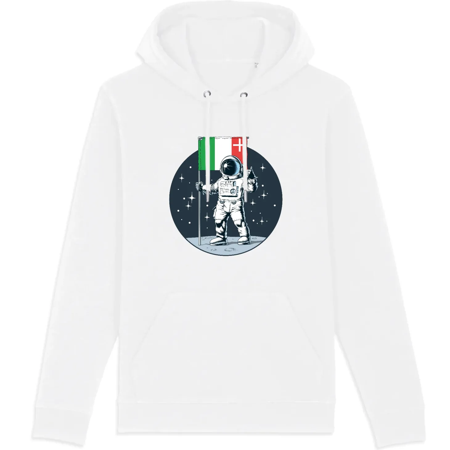 Hoodie Neuchâtel to the Moon – Premium Bio-Hoodie