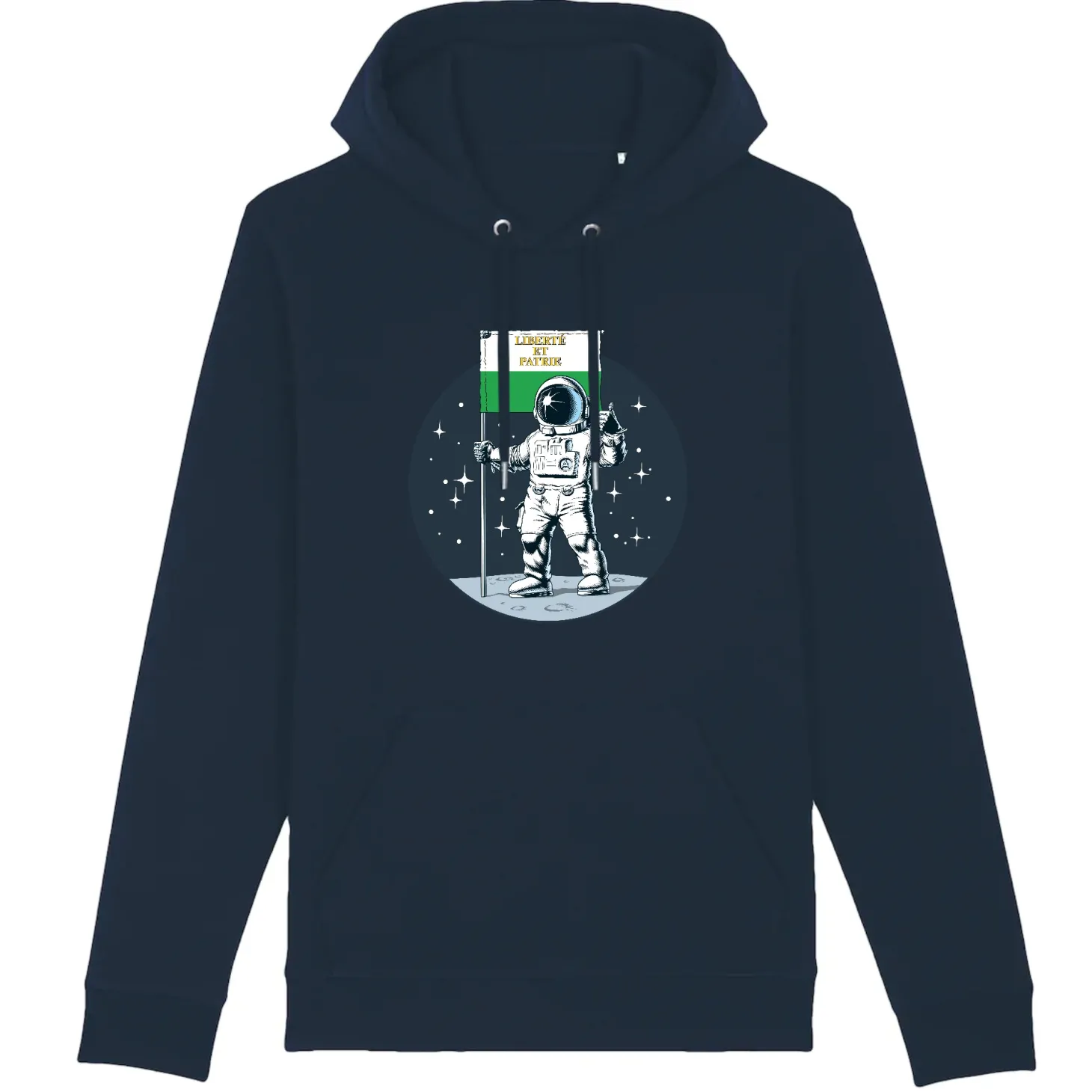Hoodie Vaud to the Moon – Premium Bio-Hoodie