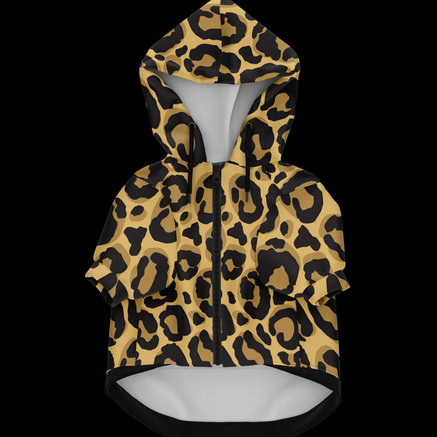 Kapuzenpulli mit Reißverschluss für Hunde | Leopard