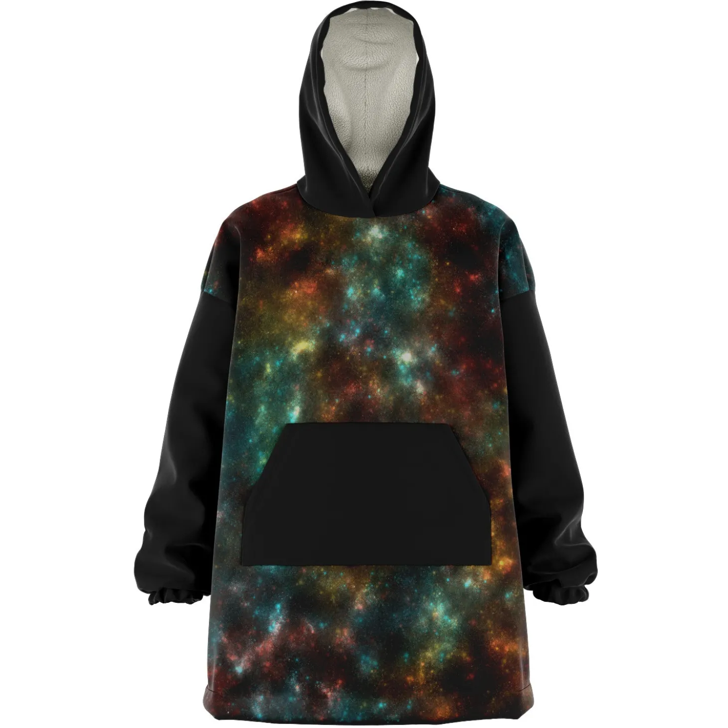 Kuscheliger Kapuzenpullover – Weltraum