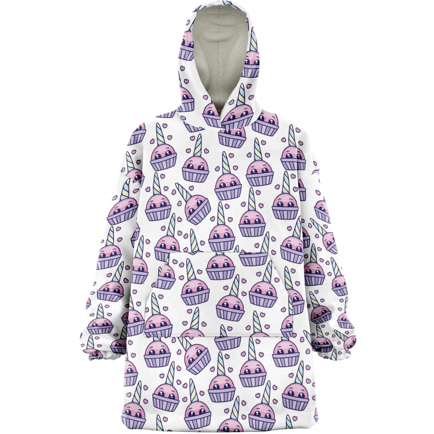 Kuscheliger Kapuzenpullover – Cupcake
