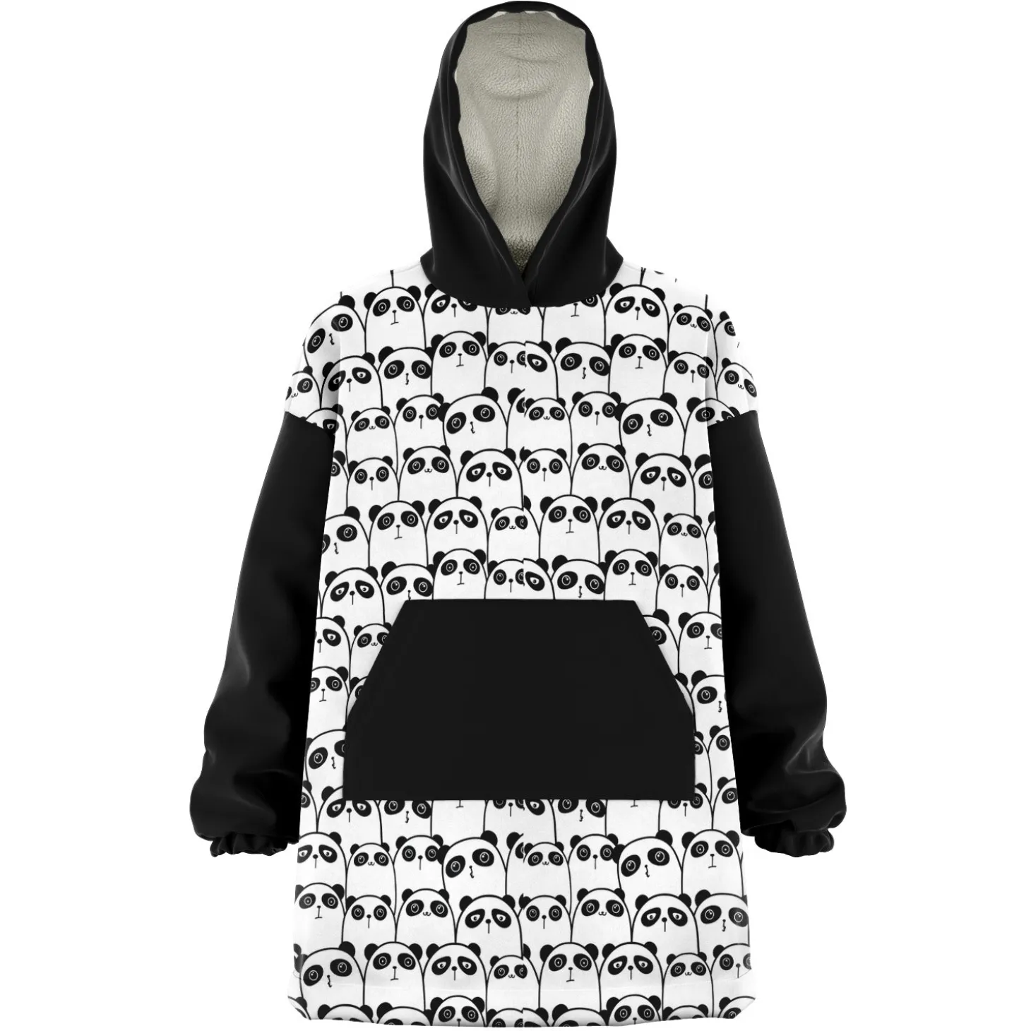 Kuscheliger Kapuzenpullover | Panda