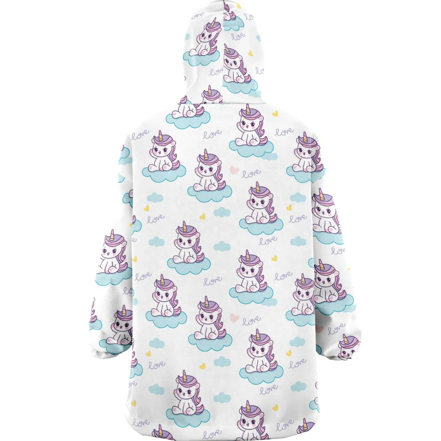 Kuscheliger Kapuzenpullover – Einhorn Kawaii