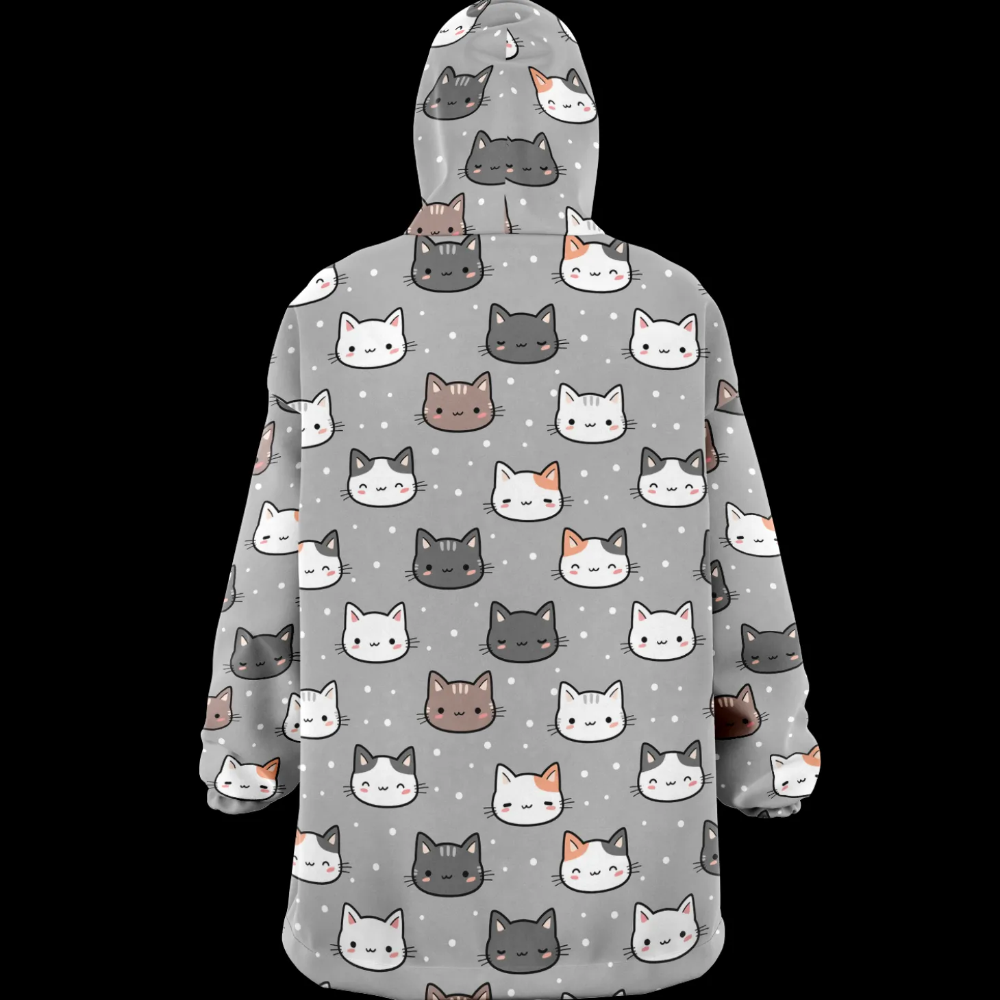 Kuscheliger Kapuzenpullover – Katzen
