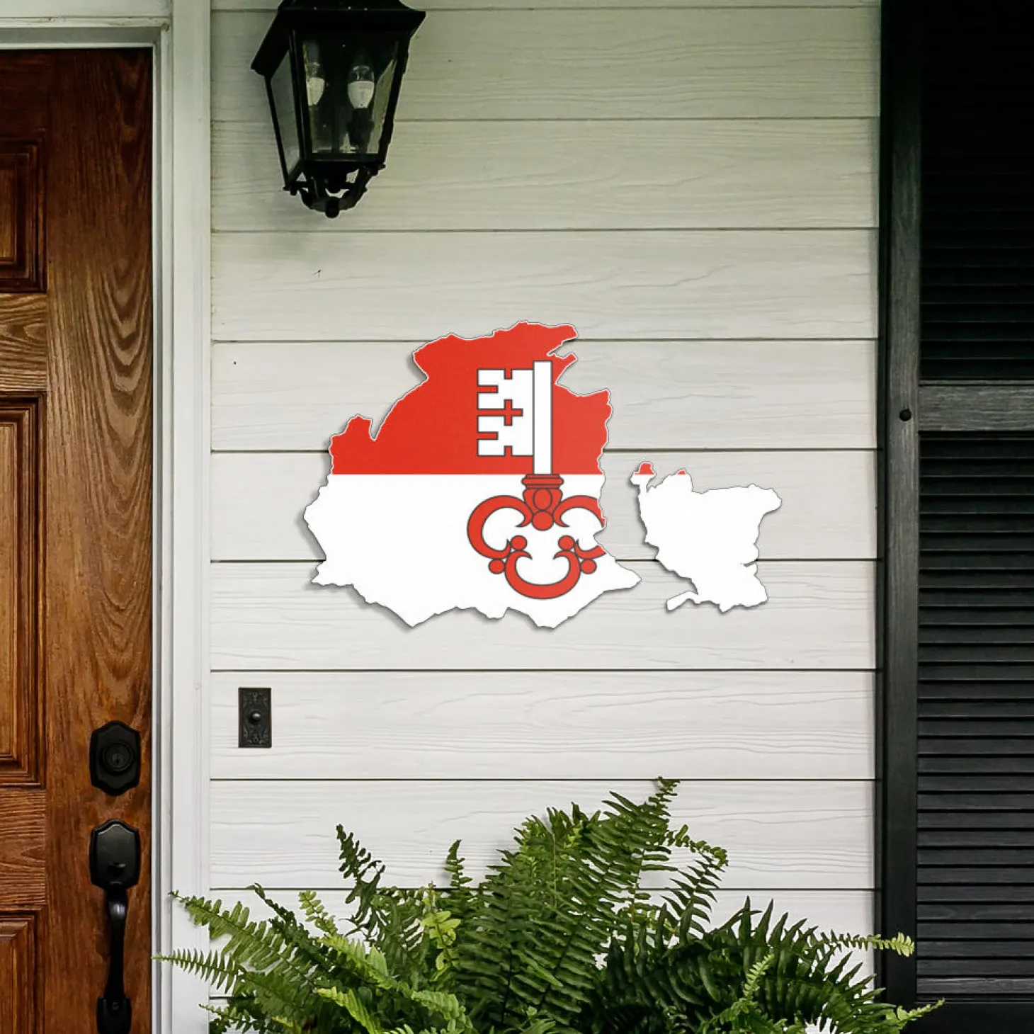Obwalden - Wanddekoration aus Metall