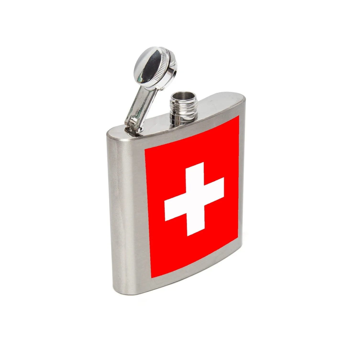 Schweizer Taschenflasche Edelstahl