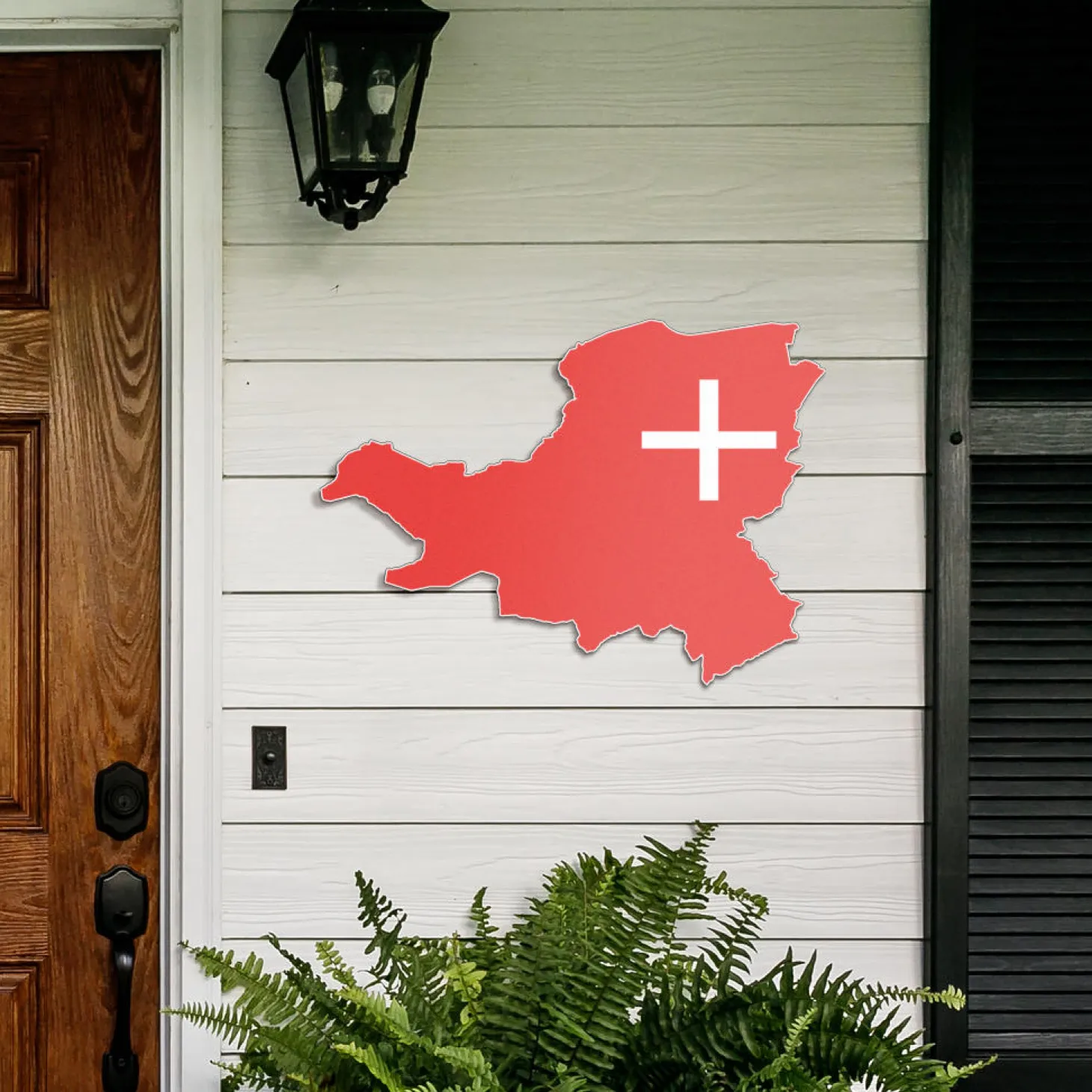 Schwyz - Wanddekoration aus Metall