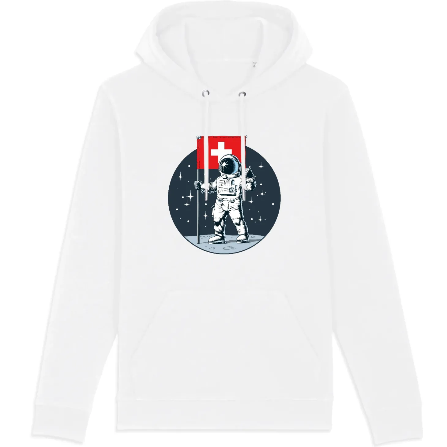 Suisse to the Moon Hoodie – Premium Bio-Hoodie