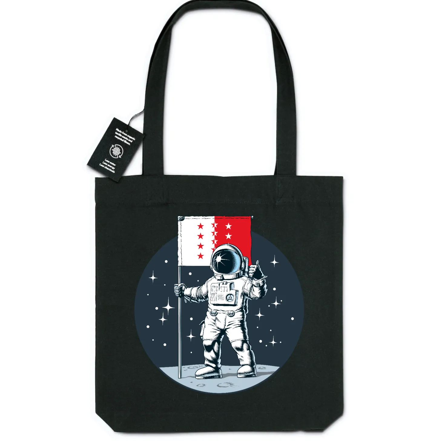 Totebag - BIO - 100% recycelt - Wallis to the moon
